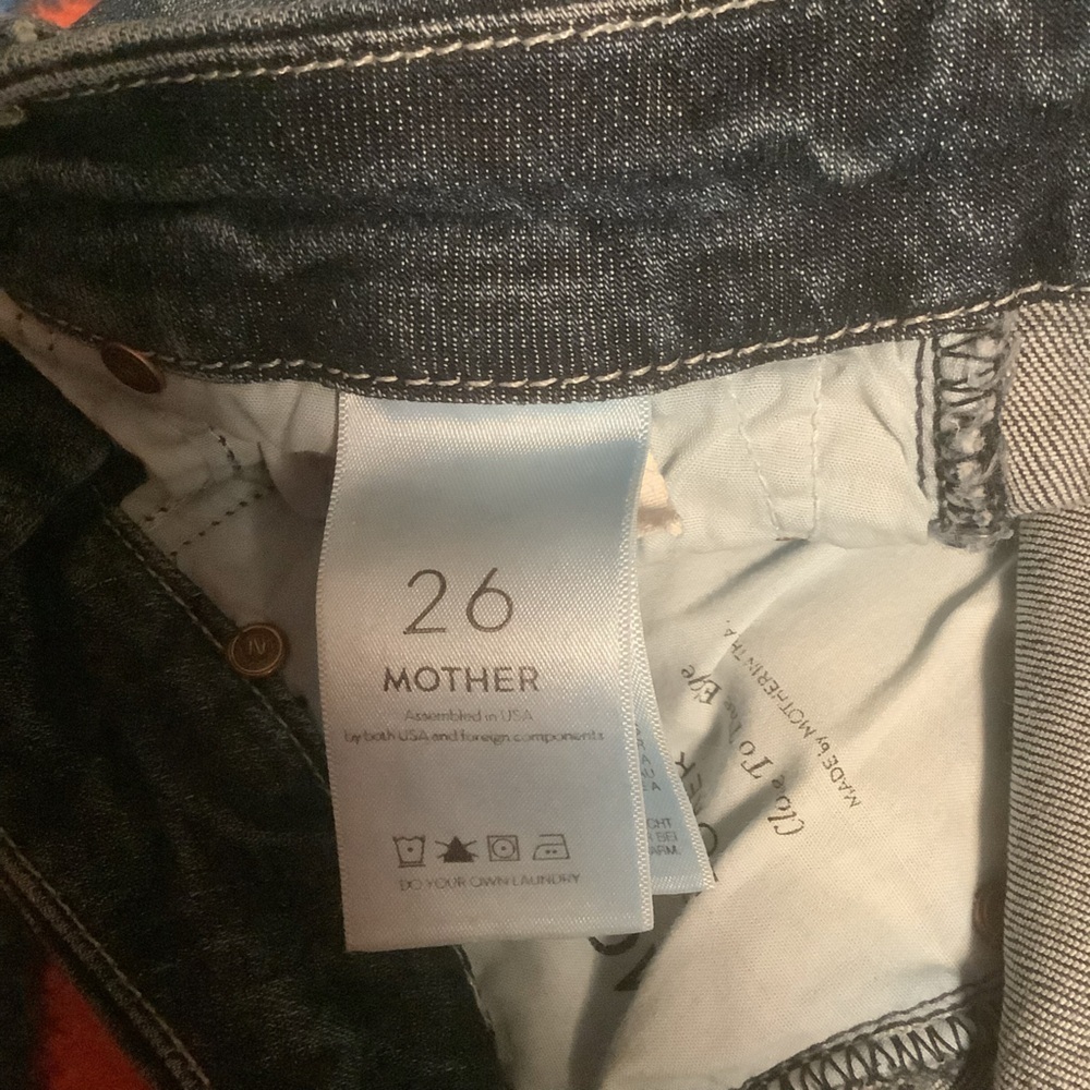 Mother The Looker High-Waisted Skinny Jeans Ankle Fray Size 26 - Picture 9 of 13